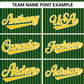 Custom Green Gold Stripe Fashion Authentic Pullover Baseball Jersey Limited