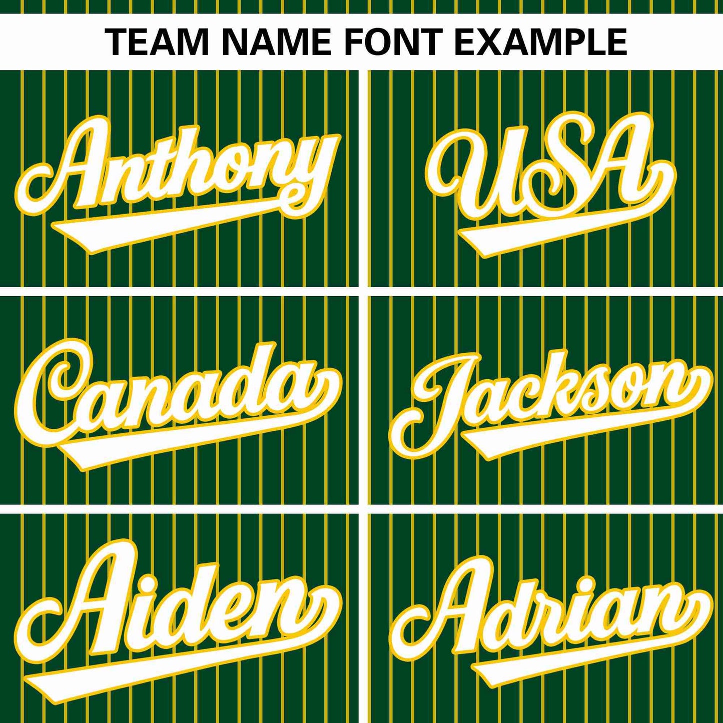 Custom Green Gold Stripe Fashion Authentic Pullover Baseball Jersey Limited