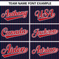 Custom Navy Red Stripe Fashion Authentic Pullover Baseball Jersey Limited