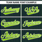 Custom Navy Neon Green Stripe Fashion Authentic Pullover Baseball Jersey Limited