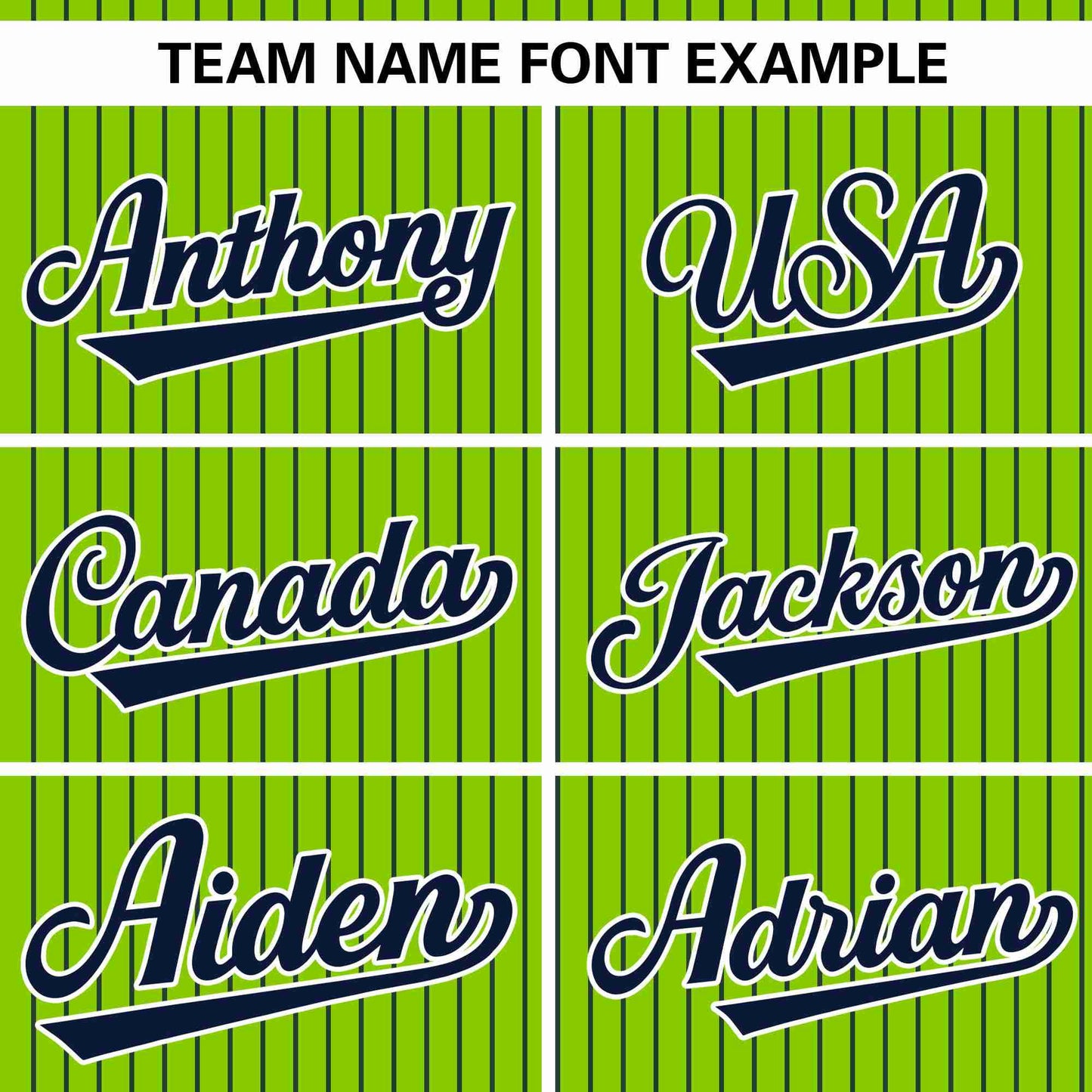 Custom Neon Green Navy Stripe Fashion Authentic Pullover Baseball Jersey Limited