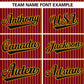 Custom Crimson Gold Stripe Fashion Authentic Pullover Baseball Jersey Limited