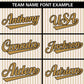 Custom Cream Old Gold Stripe Fashion Authentic Pullover Baseball Jersey Limited