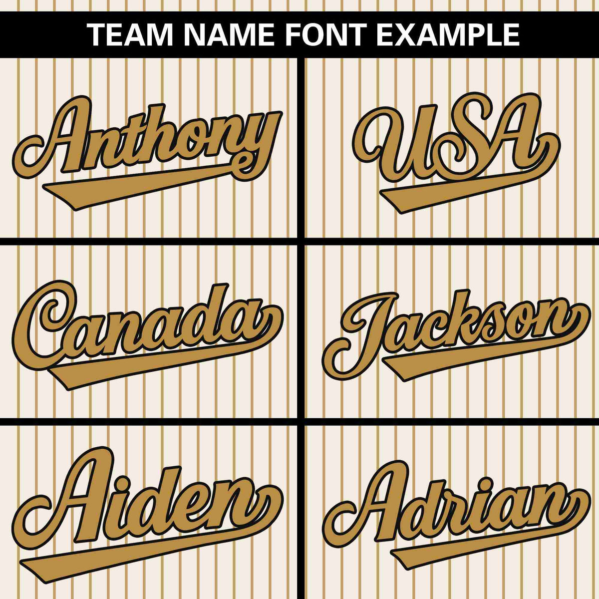Custom Cream Old Gold Stripe Fashion Authentic Pullover Baseball Jersey Limited