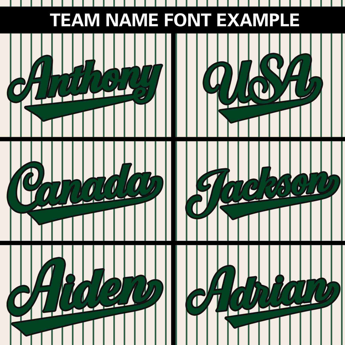 Custom Cream Green Stripe Fashion Authentic Pullover Baseball Jersey Limited