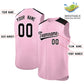 Custom Light Pink Black Personalized Classic Authentic Sleeveless Baseball Jersey Limited