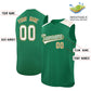 Custom Kelly Green Cream Personalized Classic Authentic Sleeveless Baseball Jersey Limited