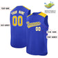 Custom Royal Gold Personalized Classic Authentic Sleeveless Baseball Jersey Limited