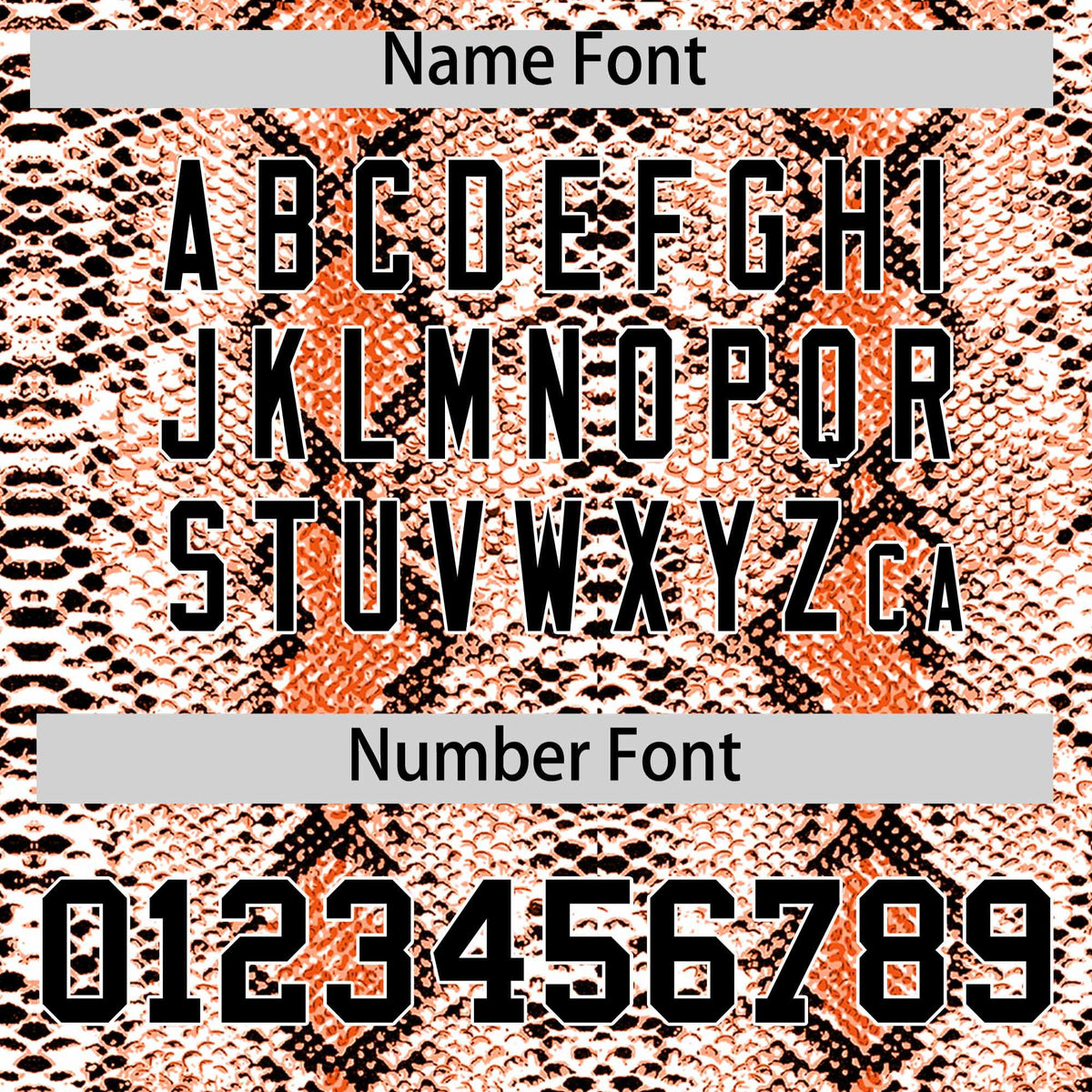 Custom Orange Snakeskin Pattern Authentic Sleeveless Baseball Jersey Limited