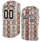 Custom Crimson Snakeskin Pattern Authentic Sleeveless Baseball Jersey