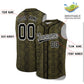 Custom Black Snakeskin Pattern Authentic Sleeveless Baseball Jersey Limited