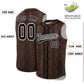 Custom Black Snakeskin Pattern Authentic Sleeveless Baseball Jersey Limited