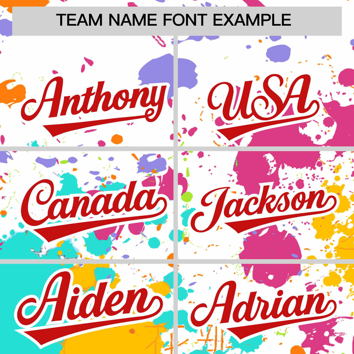 Custom White Graffiti Fashion Baseball Jersey For Women Limited