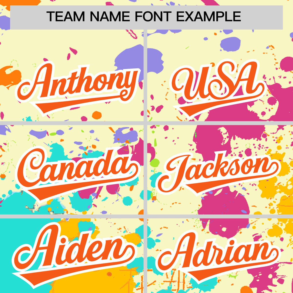 Custom Cream Graffiti Fashion Baseball Jersey For Women Limited