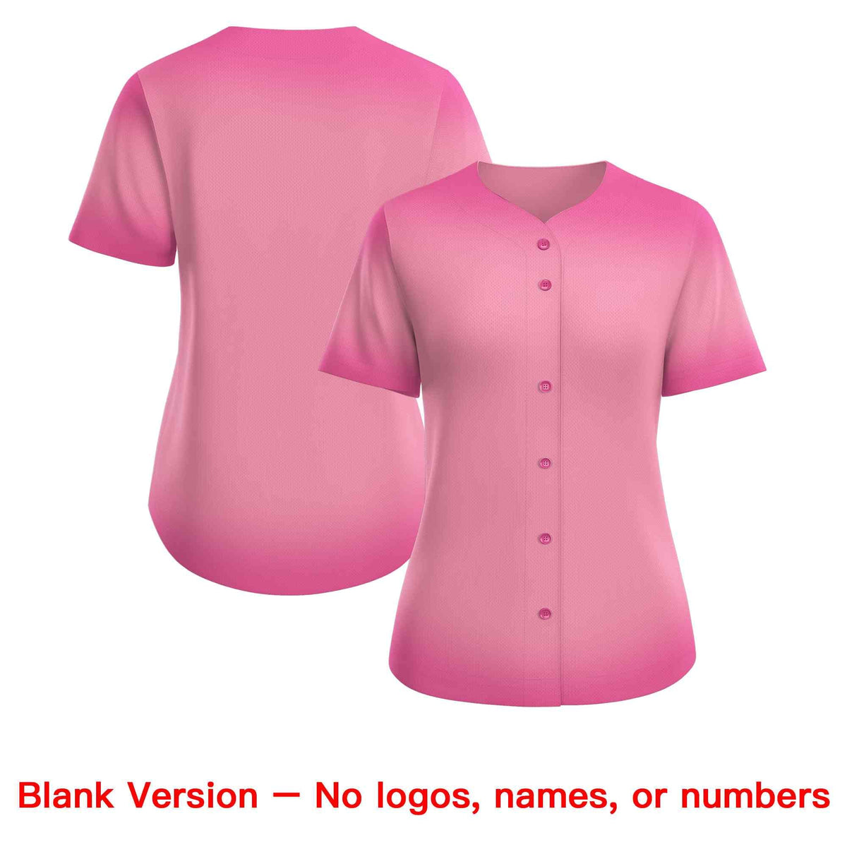 Custom Light Pink Pink Breast Cancer Awareness Month Pink Ribbon Authentic Baseball Jersey for Women Limited