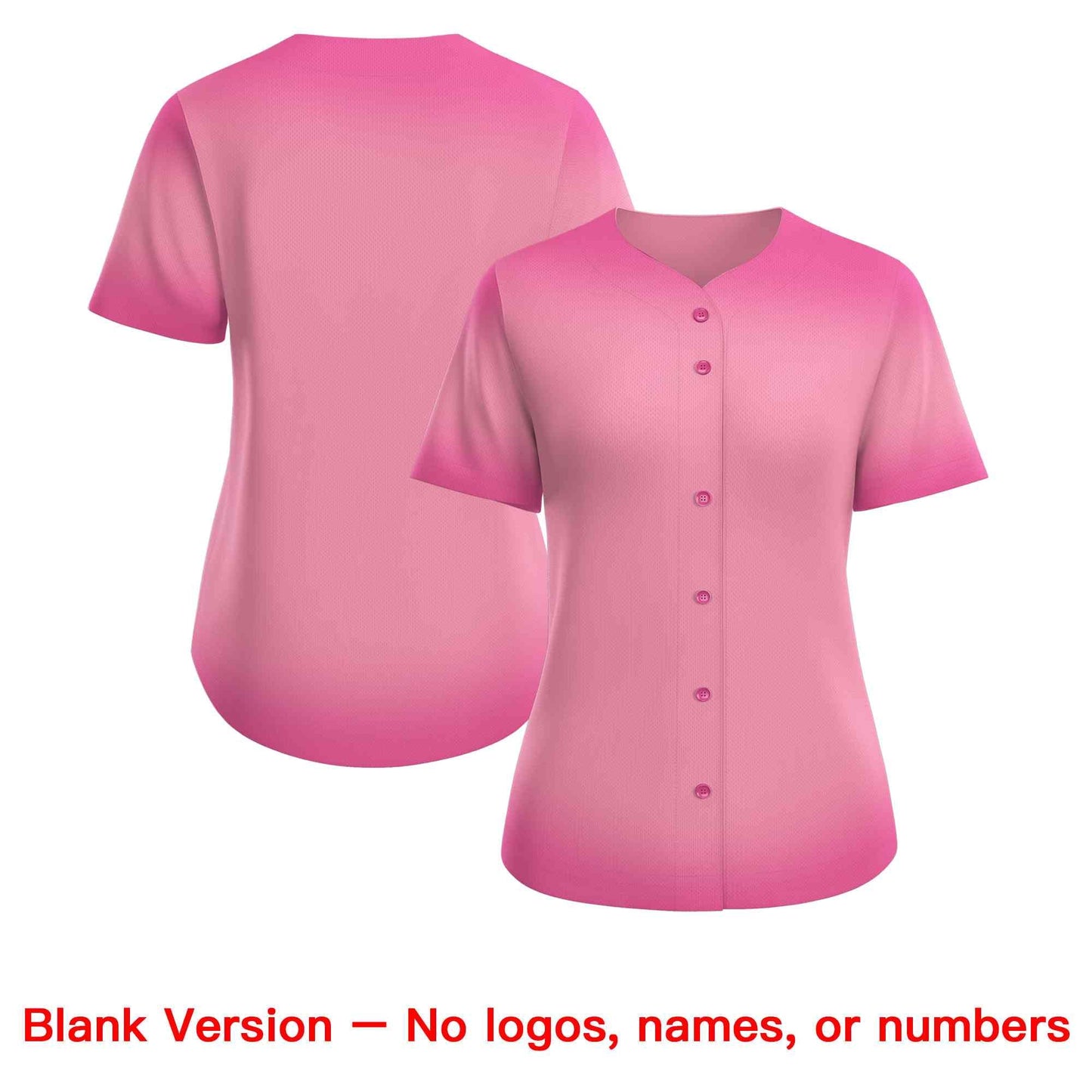 Custom Light Pink Pink Breast Cancer Awareness Month Pink Ribbon Authentic Baseball Jersey for Women Limited