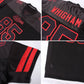 Custom Black Black-Red Mesh Authentic Football Jersey Limited