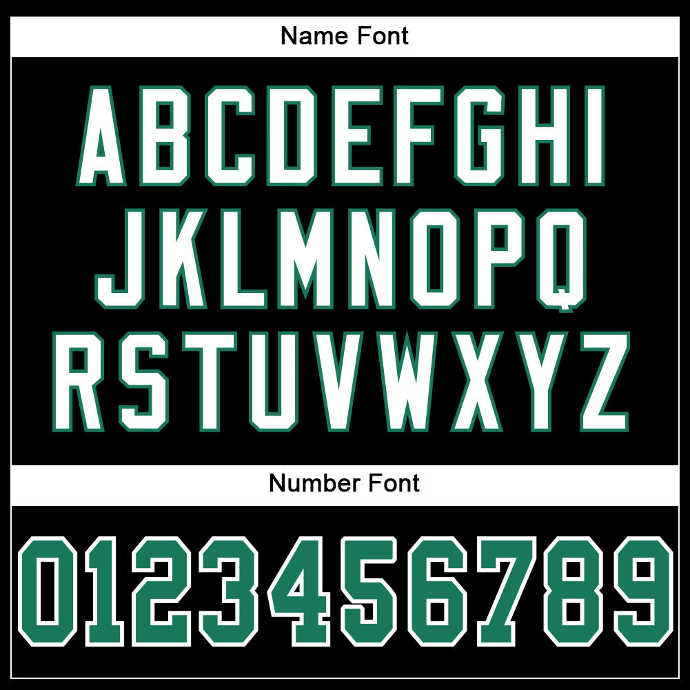 Custom Black Kelly Green-White Mesh Authentic Football Jersey Limited