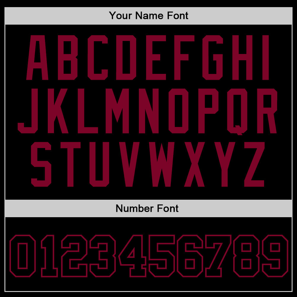 Custom Black Black-Maroon Authentic Throwback Basketball Jersey Limited