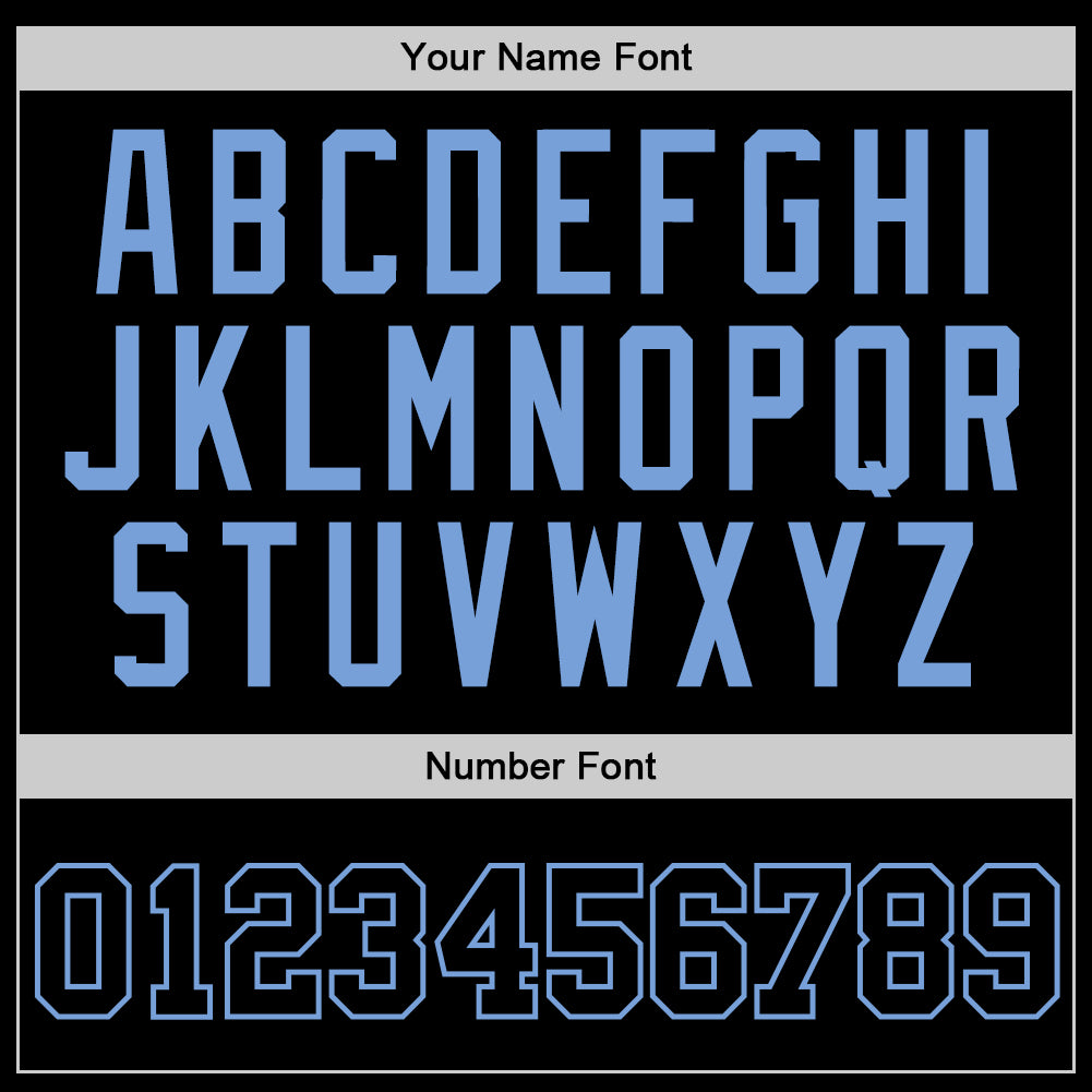 Custom Black Black-Light Blue Authentic Throwback Basketball Jersey Limited