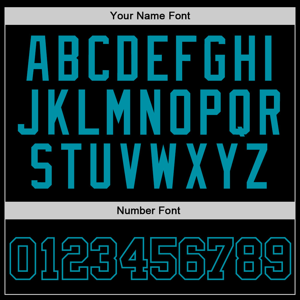 Custom Black Black-Teal Authentic Throwback Basketball Jersey Limited