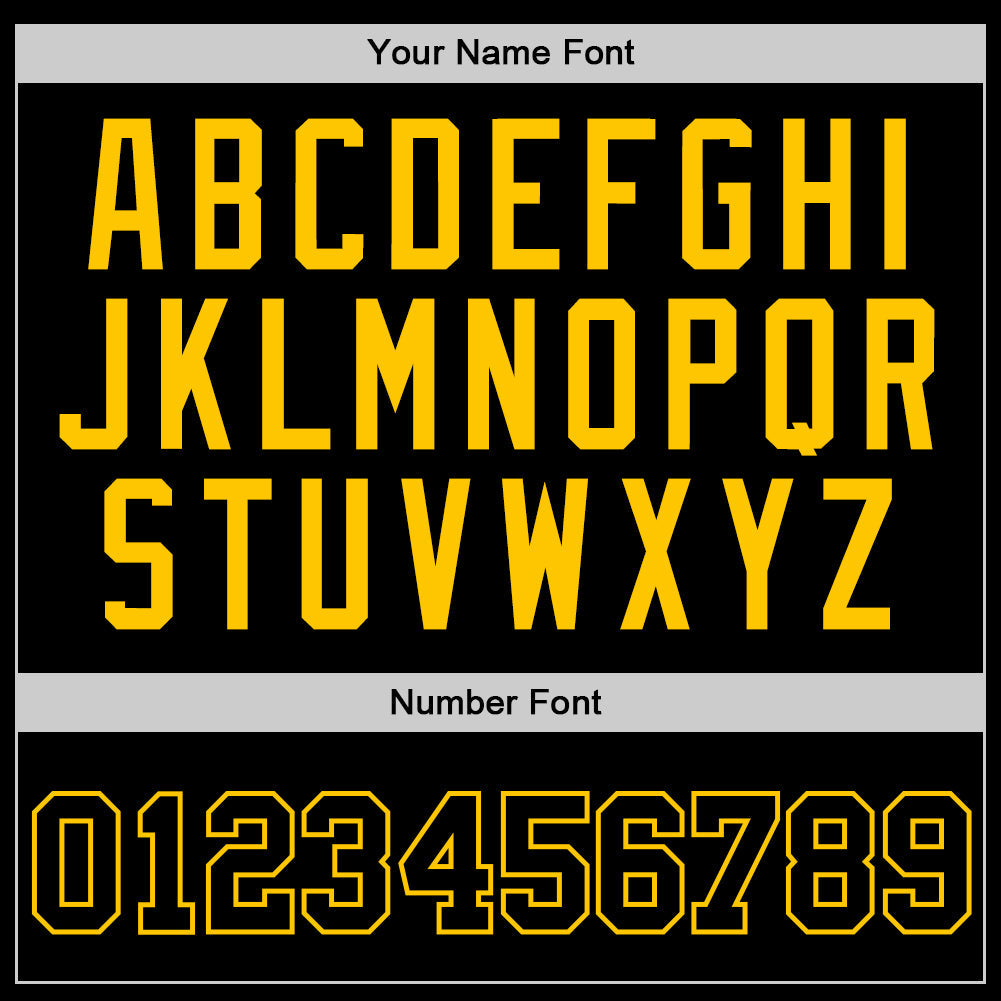 Custom Black Black-Gold Authentic Throwback Basketball Jersey Limited