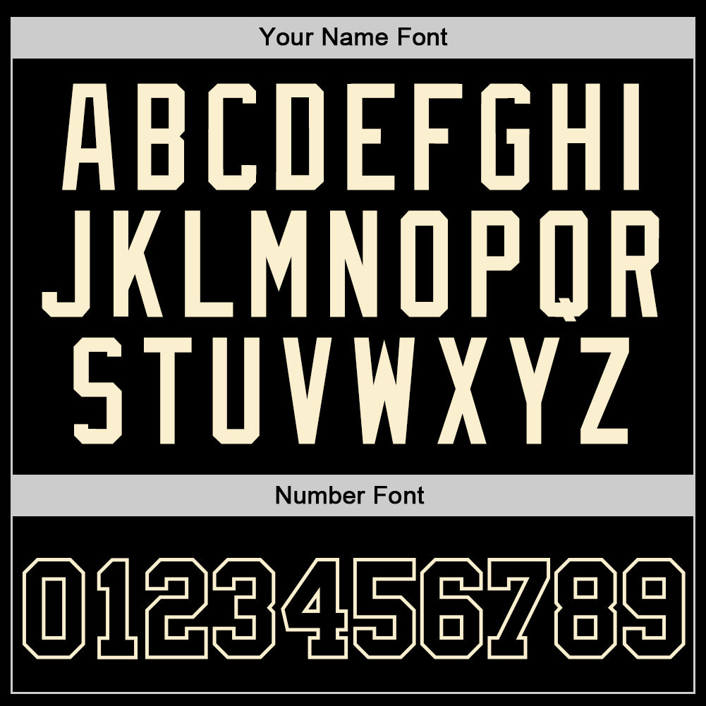 Custom Black Black-Cream Authentic Throwback Basketball Jersey Limited