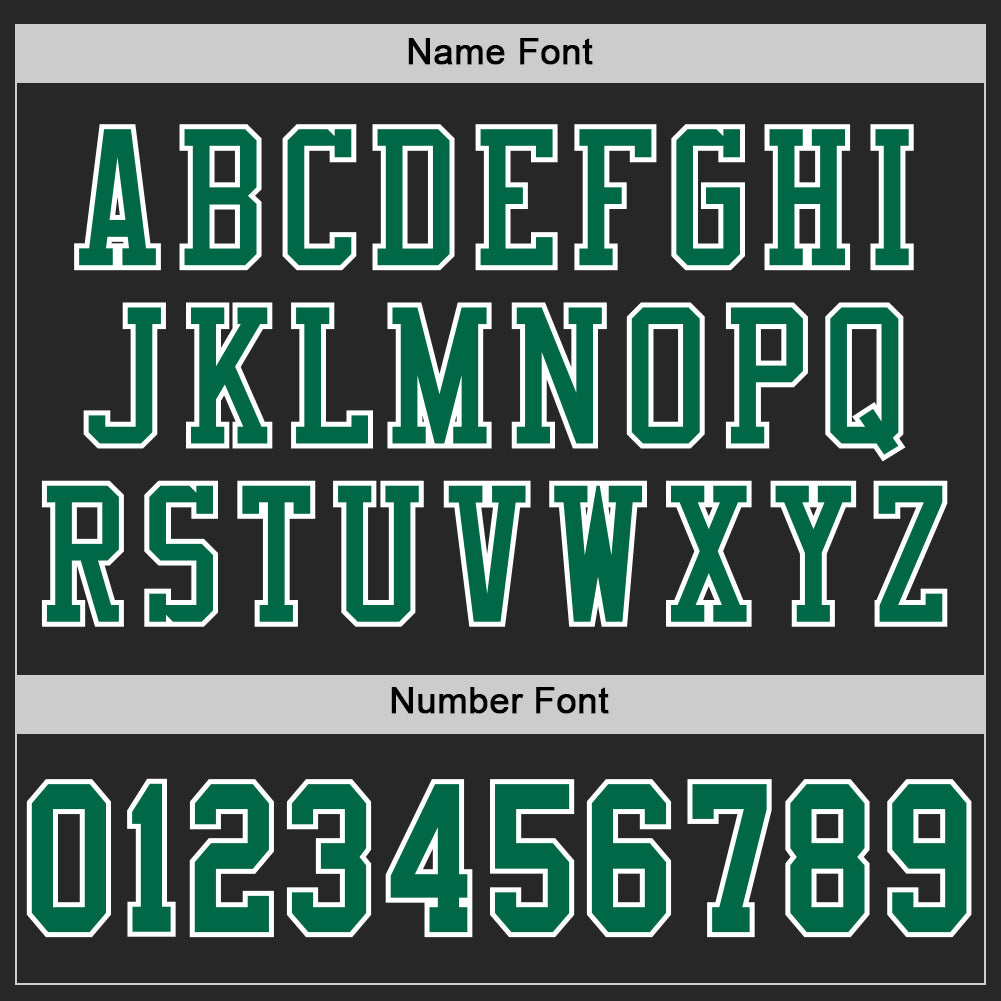 Custom Black Kelly Green-White Mesh Authentic Football Jersey Limited