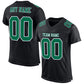 Custom Black Kelly Green-White Mesh Authentic Football Jersey Limited