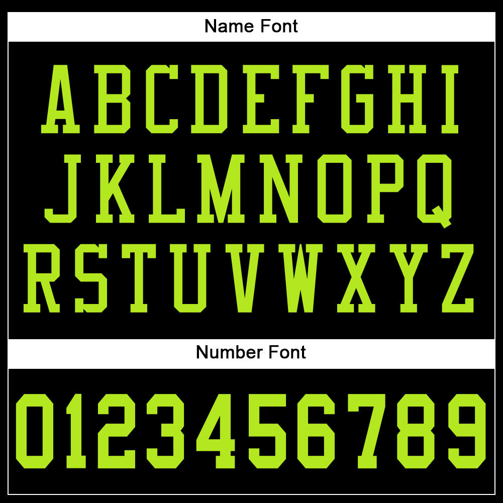 Custom Black Neon Green Mesh Authentic Football Jersey Limited