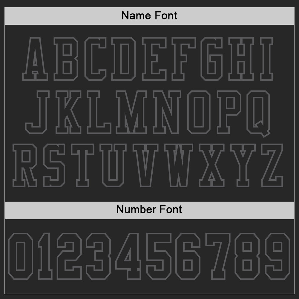 Custom Black Steel Gray Mesh Authentic Football Jersey Limited