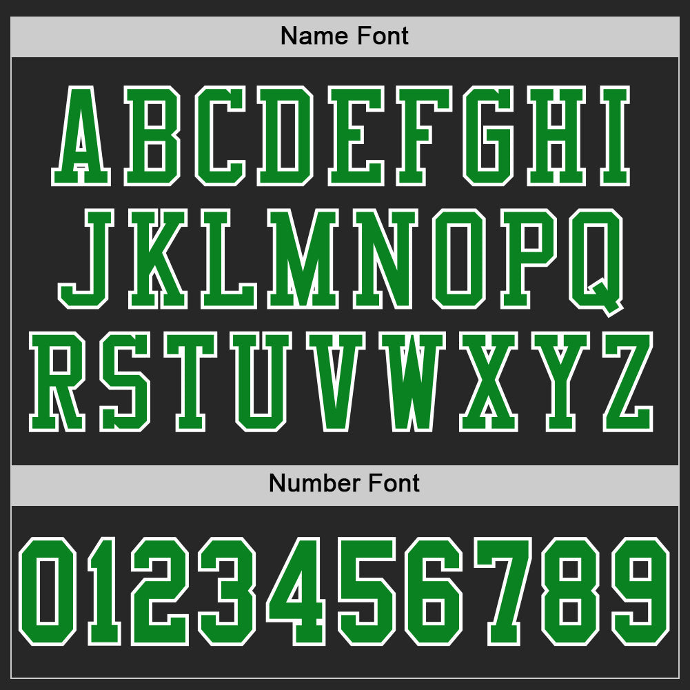 Custom Black Grass Green-Old Gold Mesh Authentic Football Jersey Limited