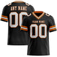 Custom Black White-Texas Orange Mesh Authentic Football Jersey Limited