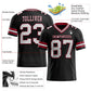 Custom Black White-Cardinal Mesh Authentic Football Jersey Limited