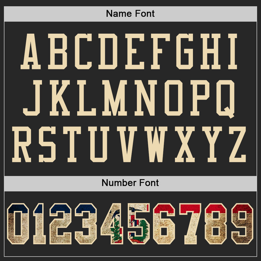 Custom Black Vintage Dominican Republic Flag-City Cream Mesh Authentic Football Jersey Limited