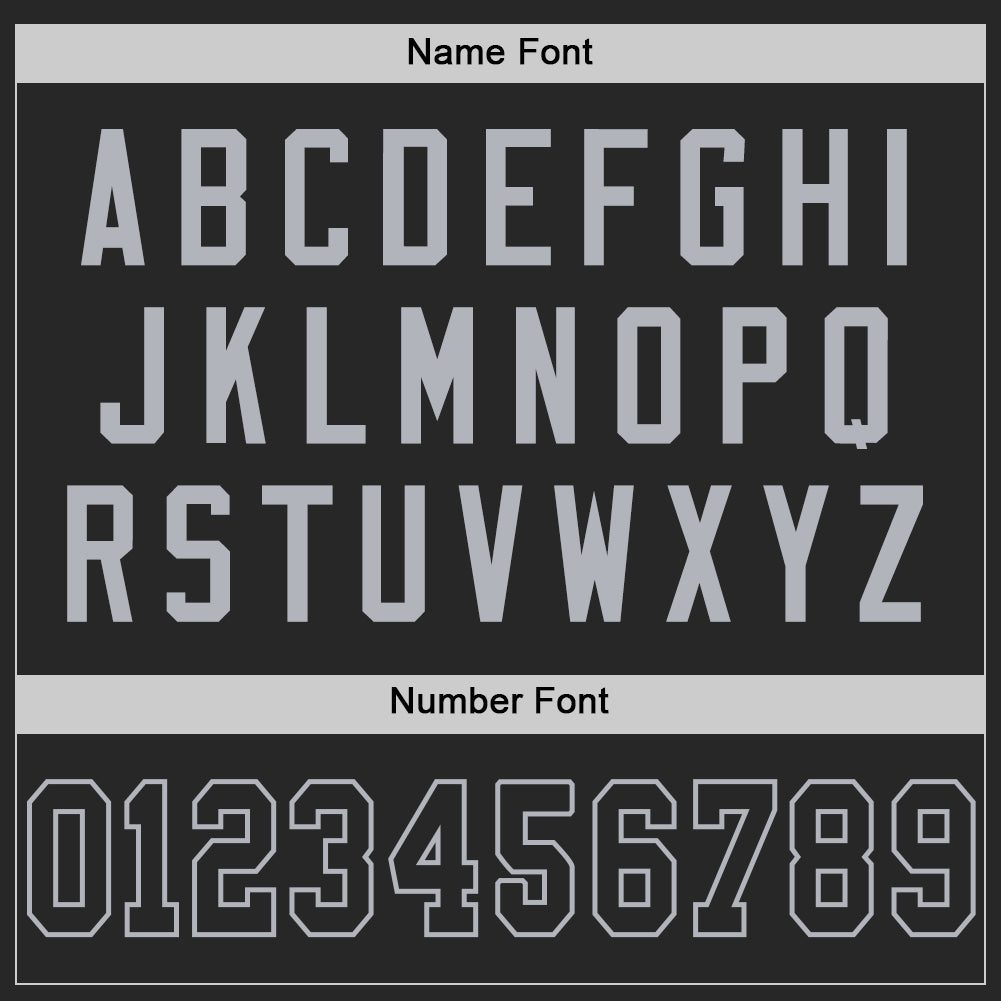 Custom Black Gray Mesh Authentic Throwback Football Jersey Limited