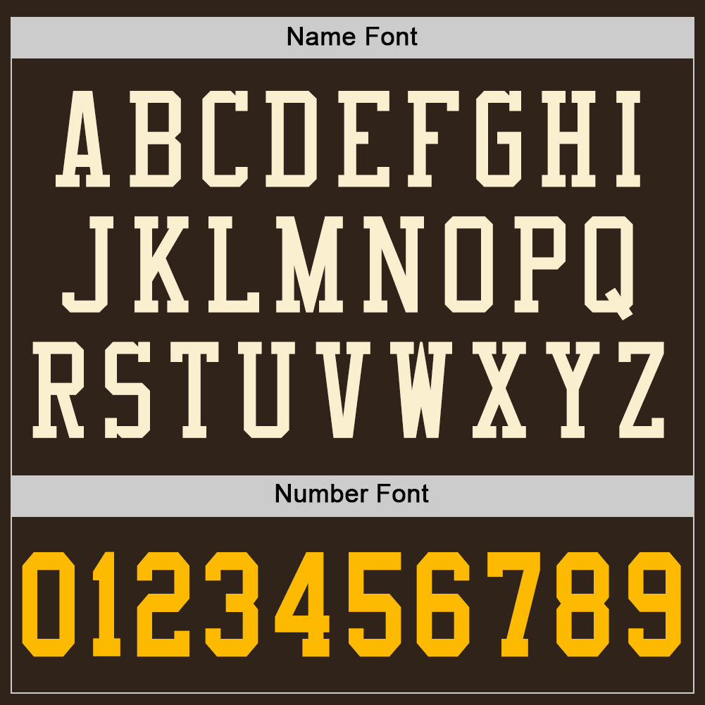 Custom Brown Gold-Cream Mesh Authentic Football Jersey Limited