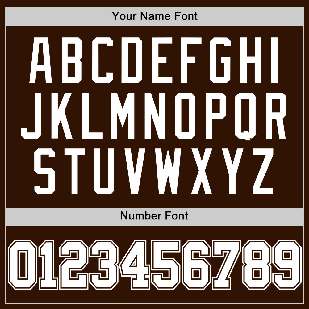 Custom Brown White Authentic Basketball Jersey Limited