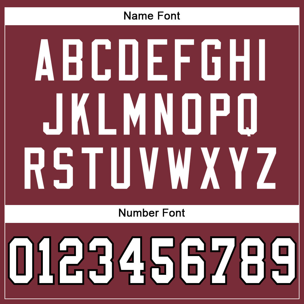 Custom Burgundy White-Black Mesh Authentic Football Jersey Limited