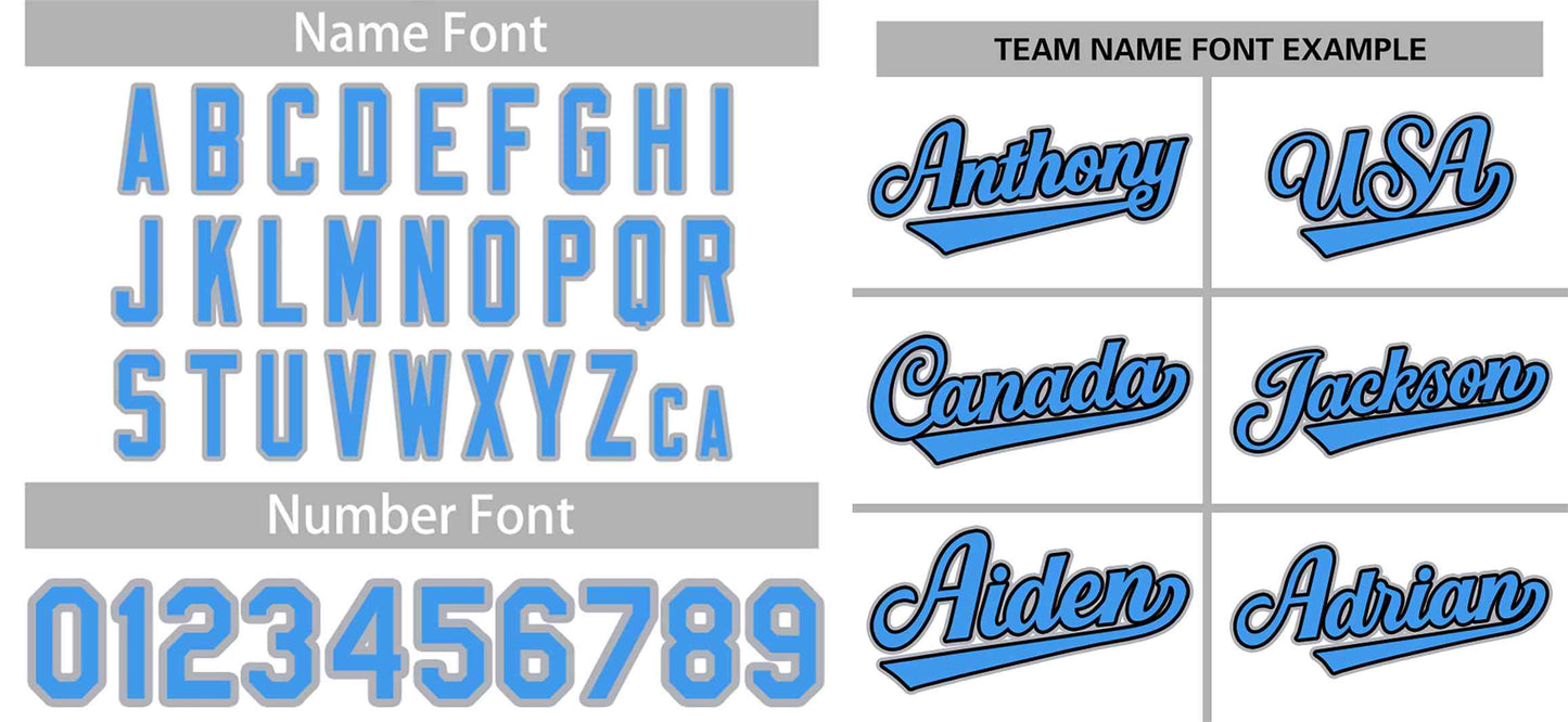 Custom White Light Blue-Black Raglan Sleeves Authentic Baseball Jersey Limited