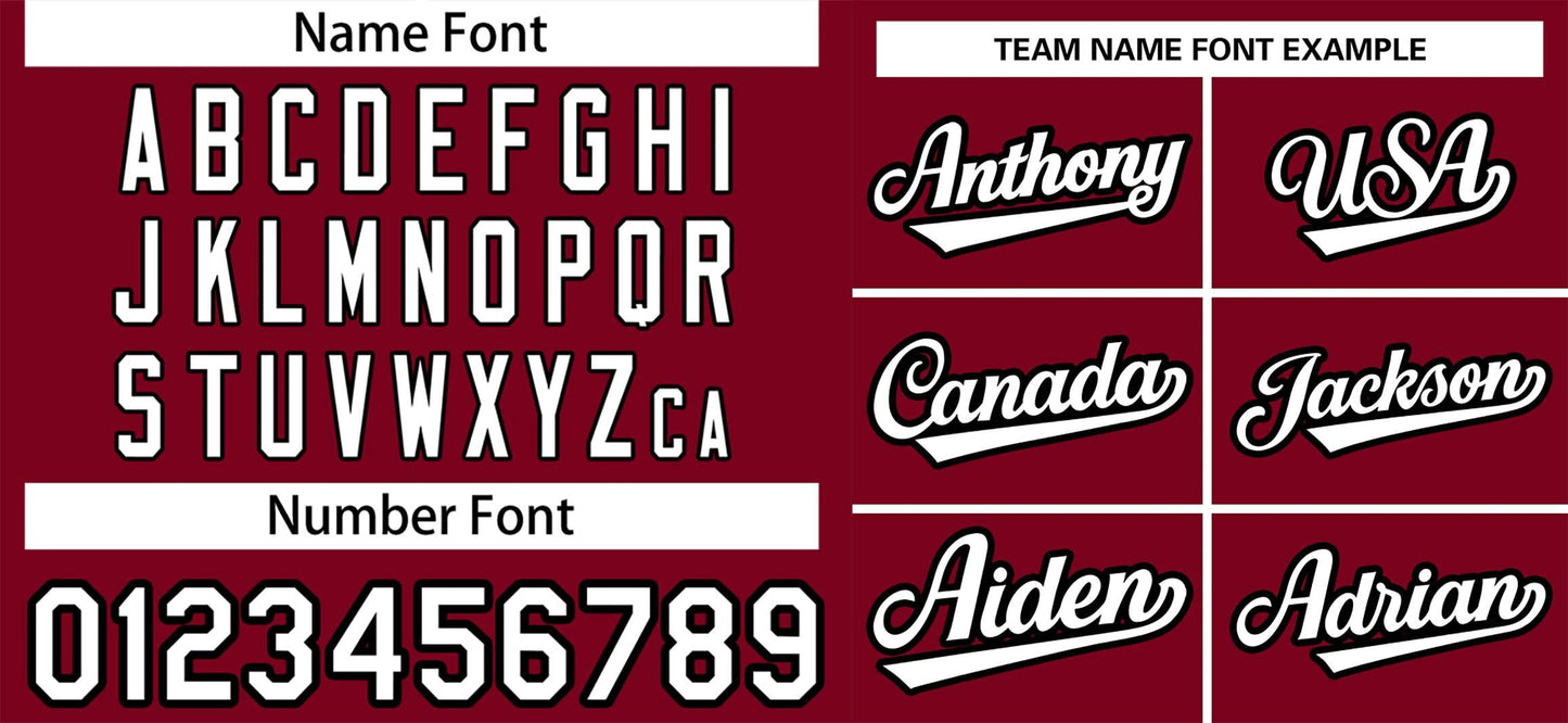 Custom Crimson White-Black Raglan Sleeves Authentic Baseball Jersey Limited