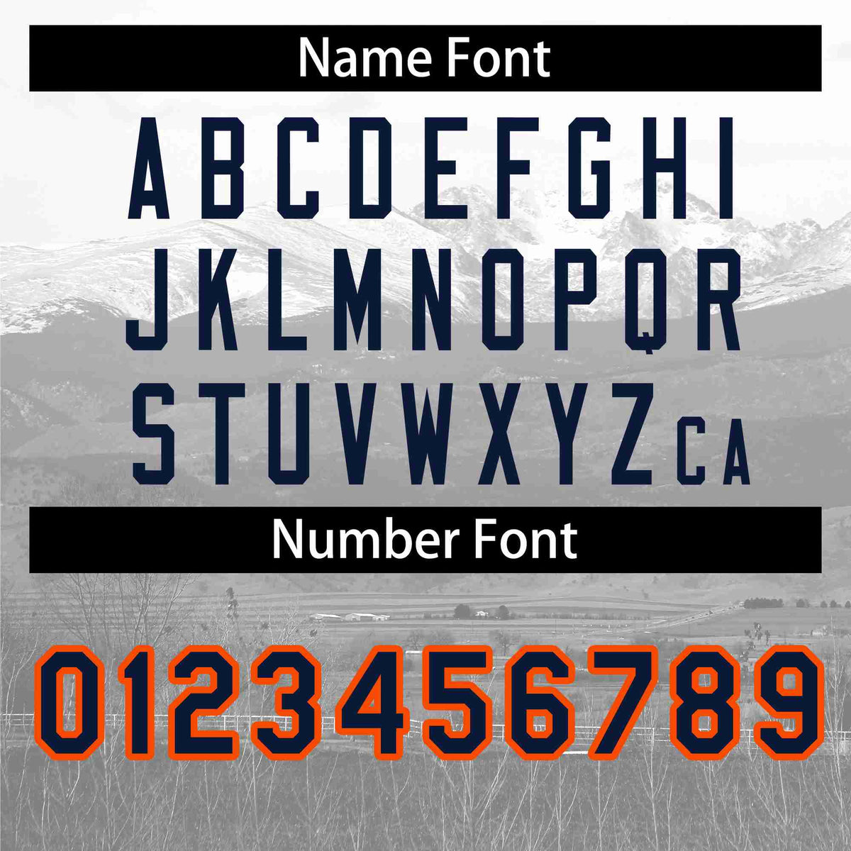 Custom White Navy-Orange Denver City Connect Baseball Jersey Limited