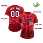 Custom Red Red-Royal Philadelphia City Connect Baseball Jersey Limited
