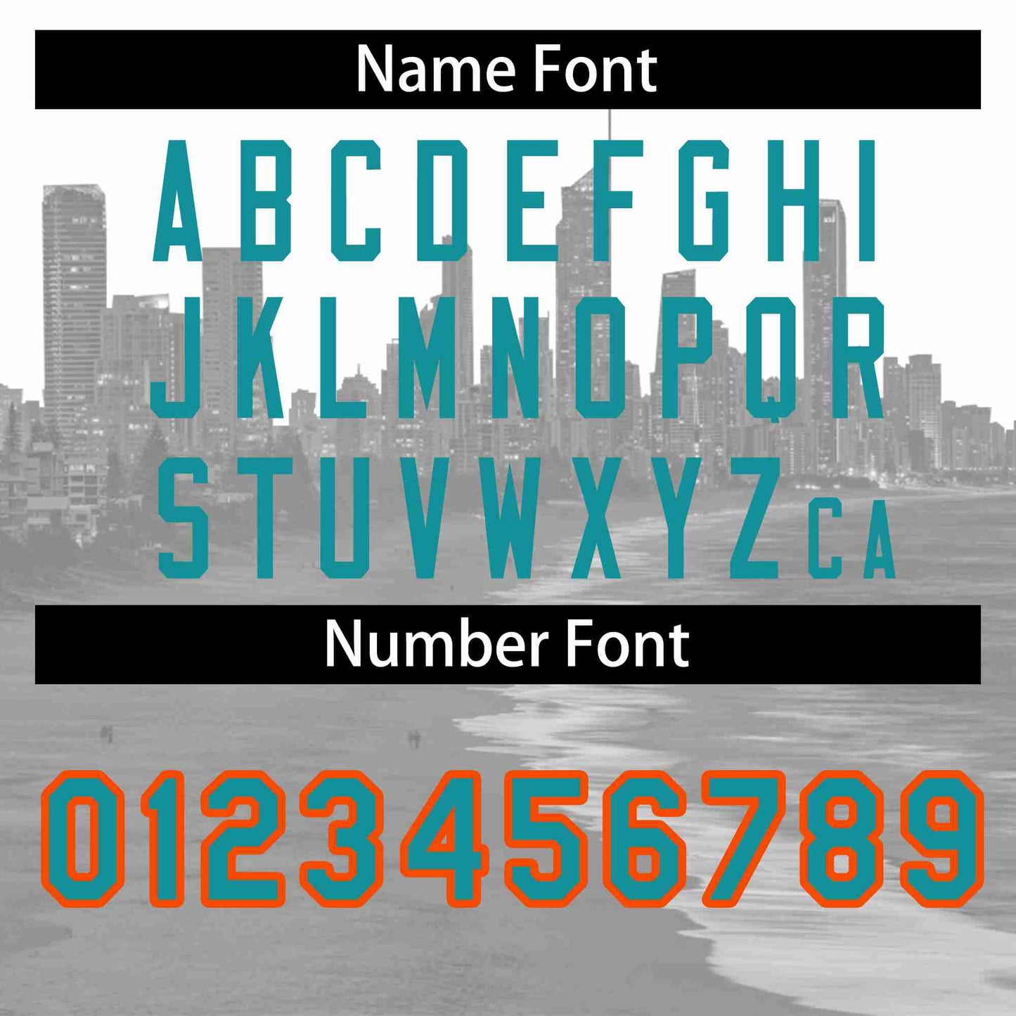 Custom White Aqua-Orange Miami City Connect Baseball Jersey Limited