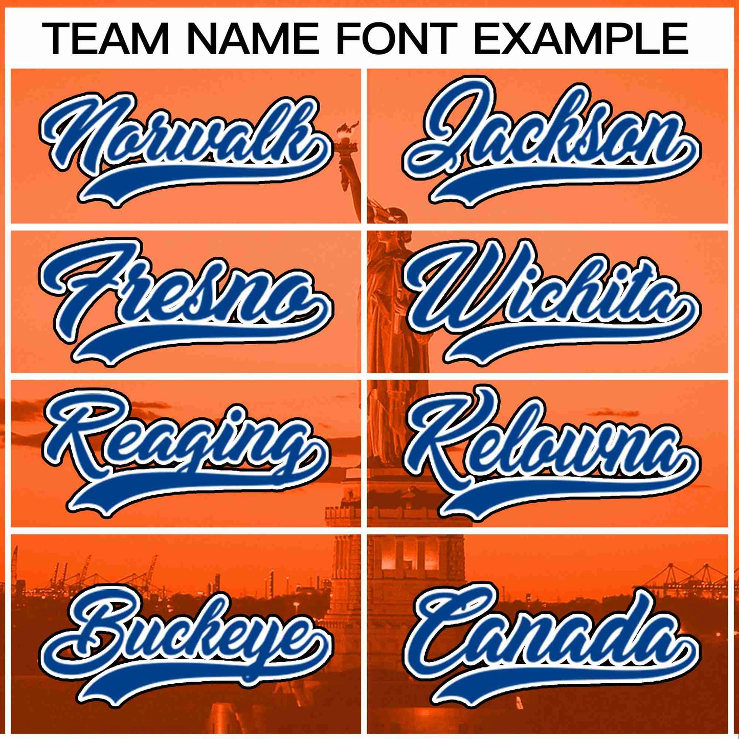 Custom Orange Royal-White New York City Connect Baseball Jersey Limited