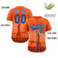 Custom Orange Royal-White New York City Connect Baseball Jersey Limited