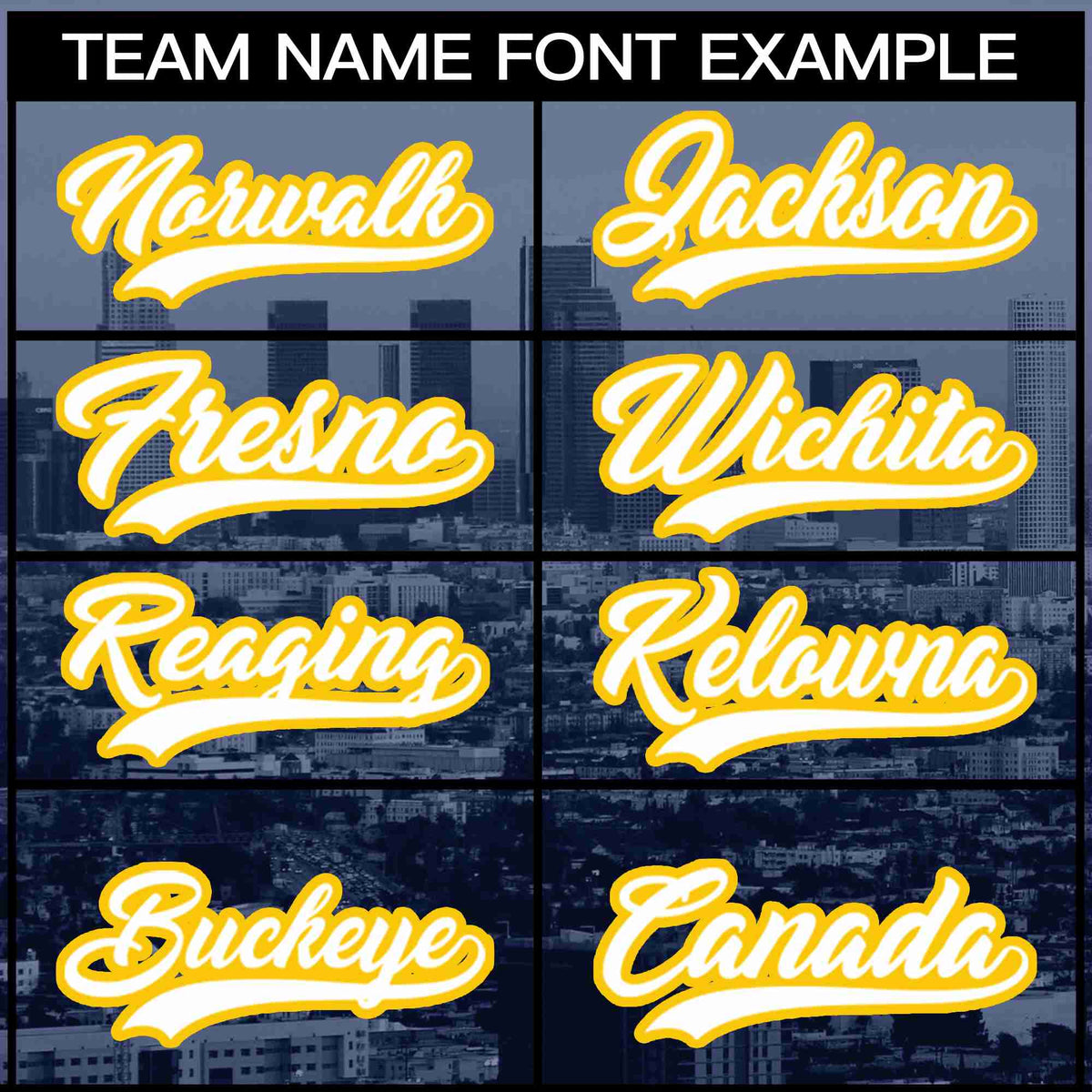 Custom Navy White-Yellow Los Angeles City Connect Baseball Jersey Limited