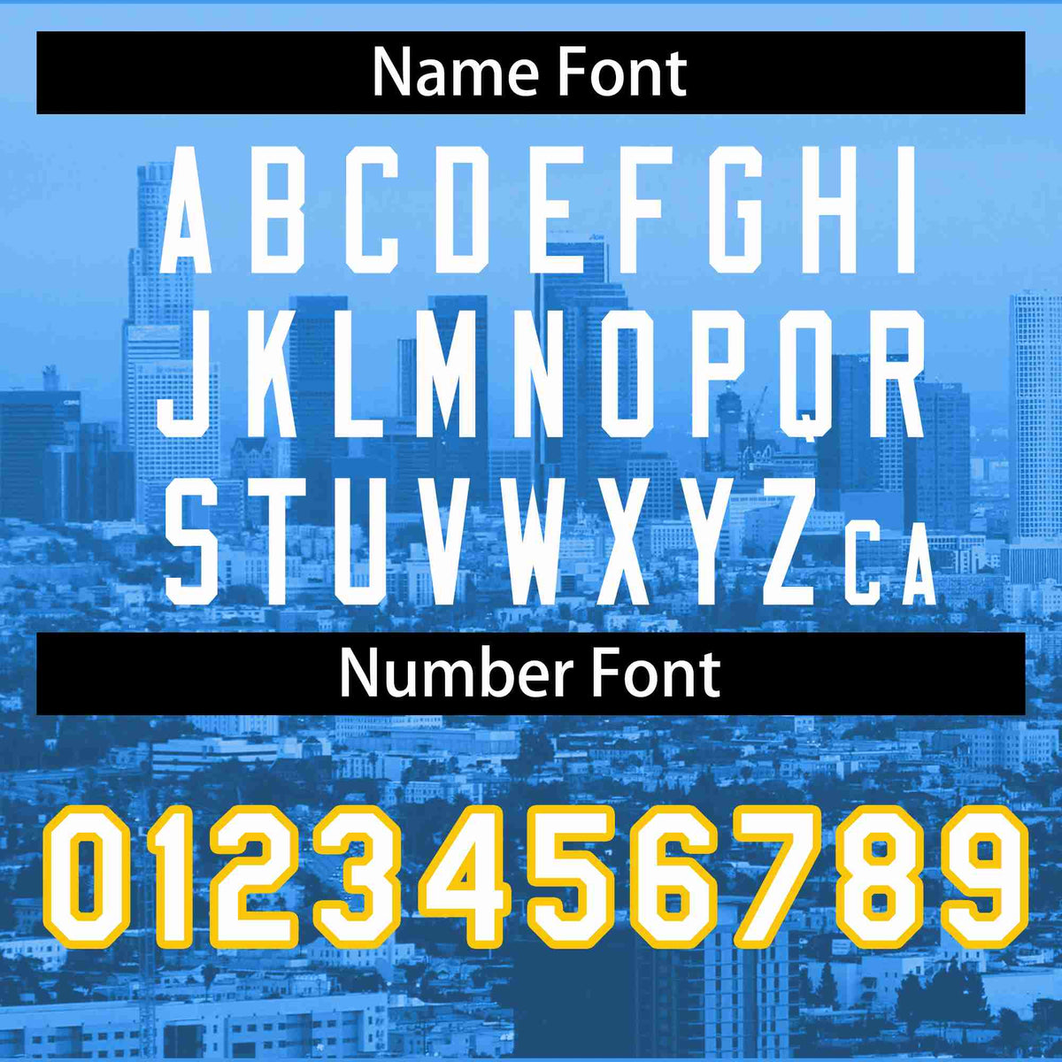 Custom Powder Blue White-Yellow Los Angeles City Connect Baseball Jersey Limited