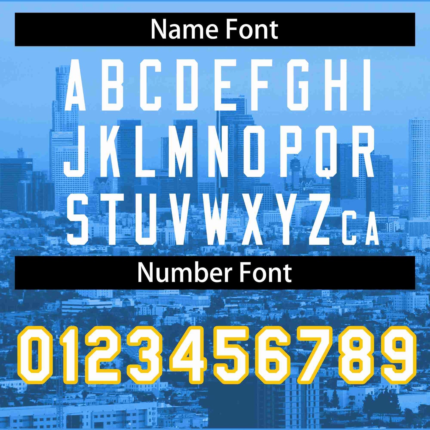 Custom Powder Blue White-Yellow Los Angeles City Connect Baseball Jersey Limited