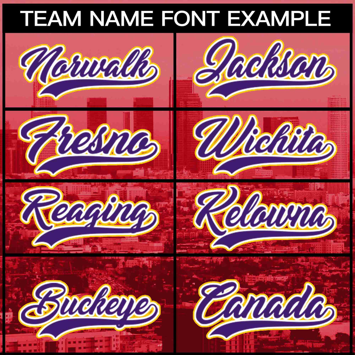 Custom Red Purple-White Los Angeles City Connect Baseball Jersey Limited